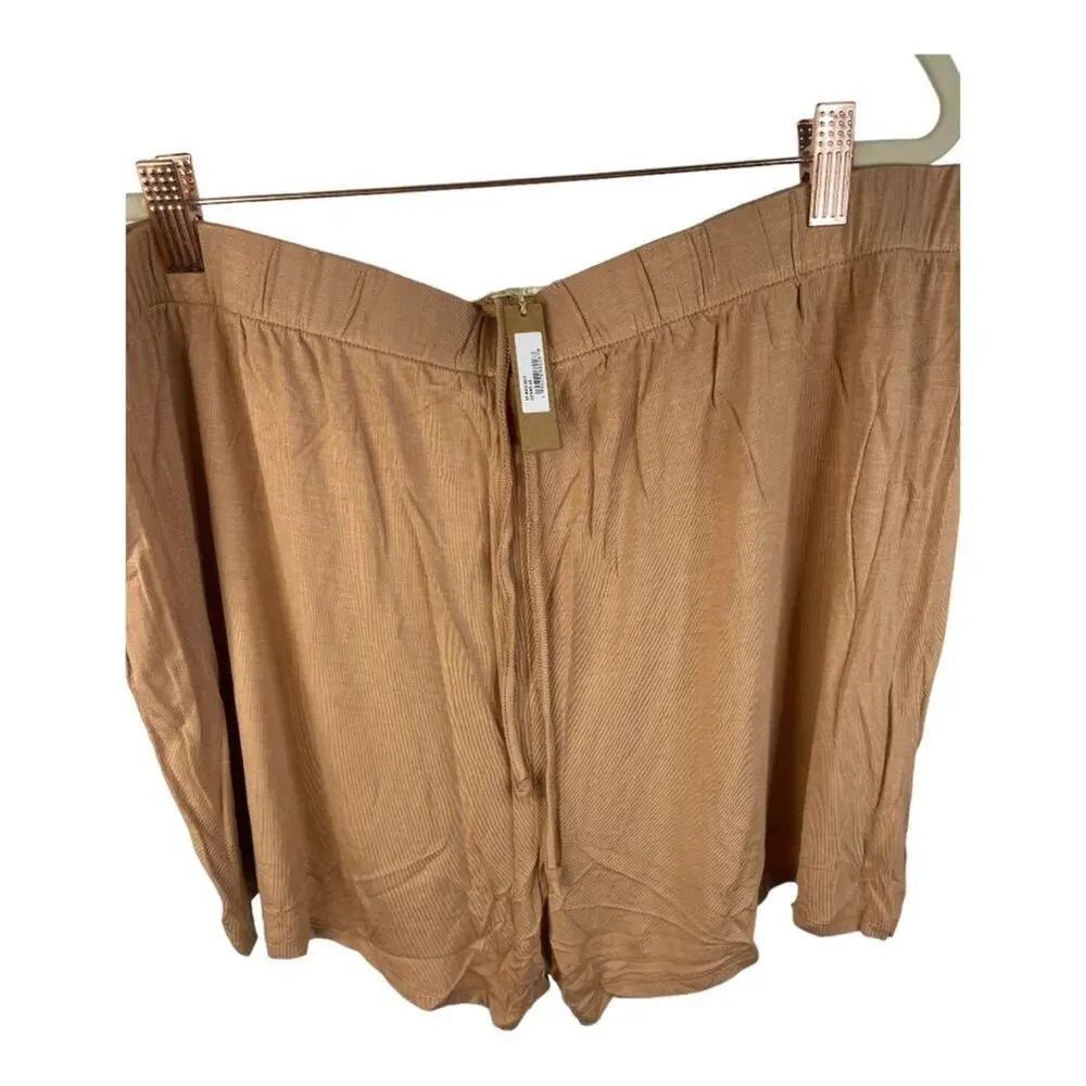 SKIMS Sleep Pajama Shorts Elastic Waist Relaxed Fit Sleepwear Loungewear 2X